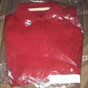 Girl uniform shirt red medium